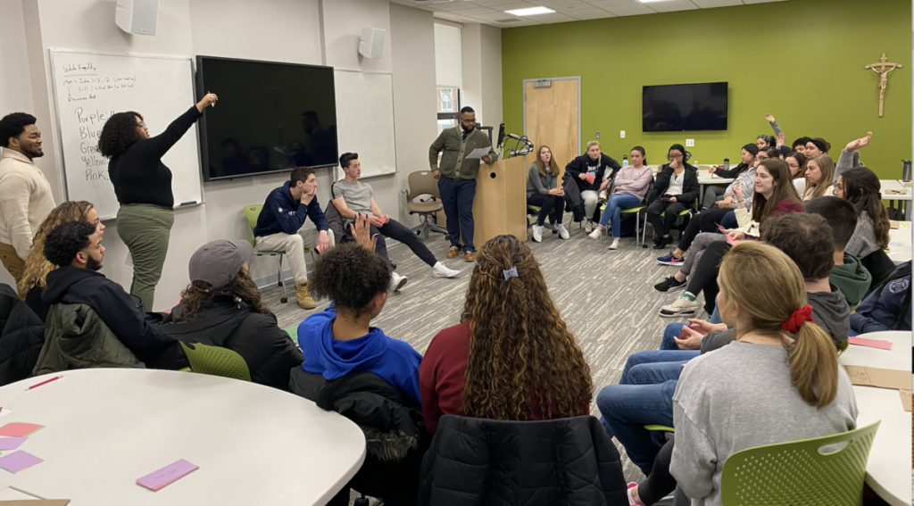 students in a classroom